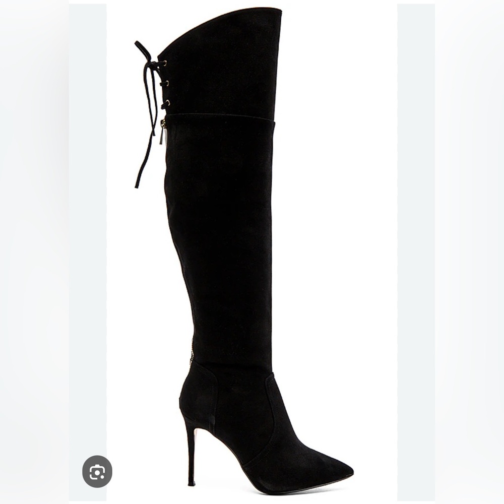 Raye Tatum boots over the knee Revolve thigh high suede black size 9.5